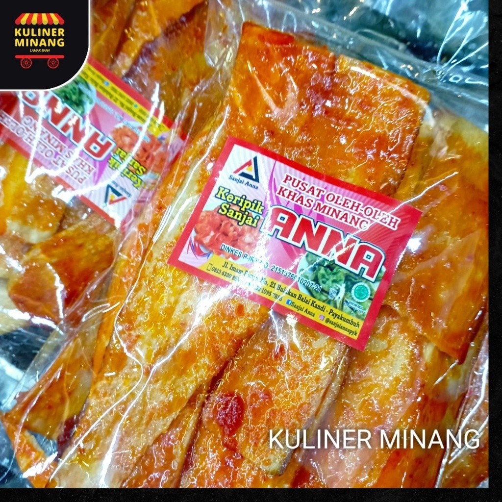 

Sanjai Balado panjang Anna Kampung Snack Kuliner Minang Kabau