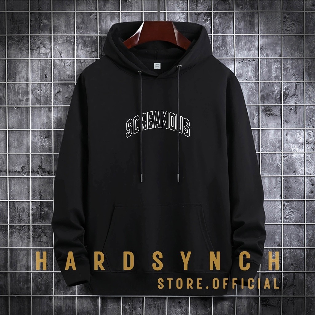 Sweater Hoodie Screamous Unisex ( Pria & Wanita ) Premium Quality S-XXL Cotton Fleece / Sweater Kore