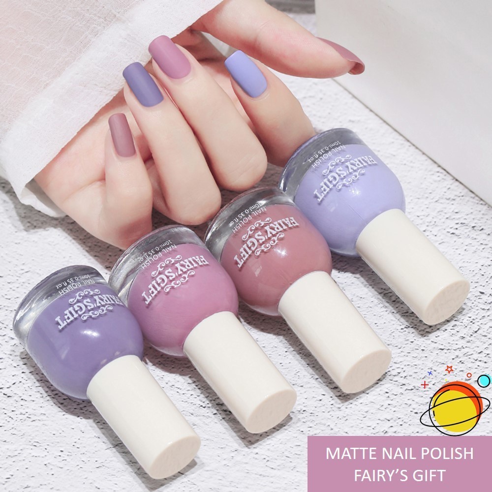 MATTE NON PEEL OFF NAIL POLISH FAIRY'S GIFT HALAL KUTEK KUTEKS KUTEX TIDAK BERACUN (TANPA BOX)