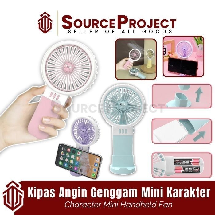 

Kipas Angin Genggam Mini Portable Karakter Untuk Outdoor Mini Fan Bisa Untuk Stand HP | Source Project