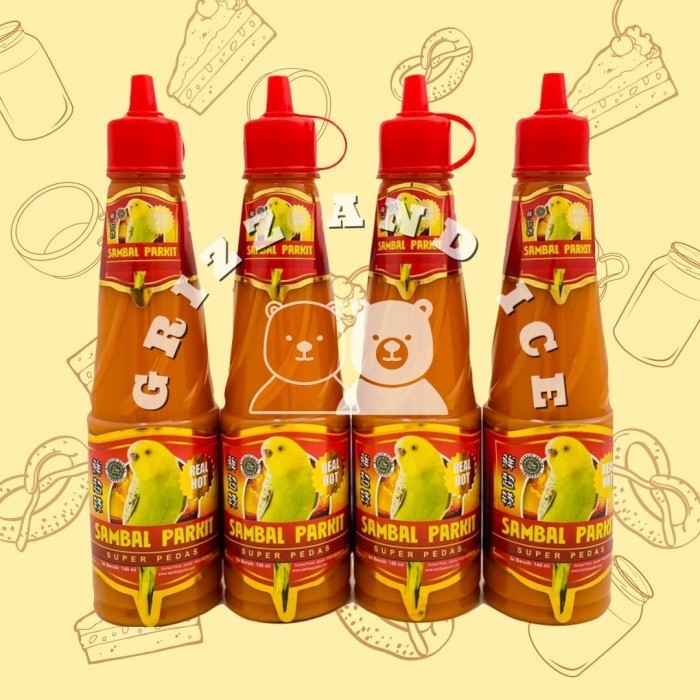

*Best Promo*~ sukron_86 Sambal Pedas Parkit / Sambel Pedes Parkit Original 140 ml (Halal)