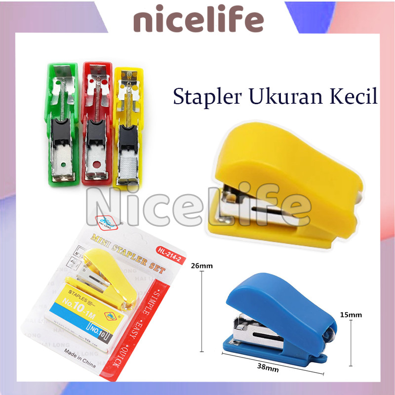 

Staples Kecil Stapler Mini Portabel Unik / Stapler Mini Lucu / Staples Mini Portable+Isi / Sekolah Kantor