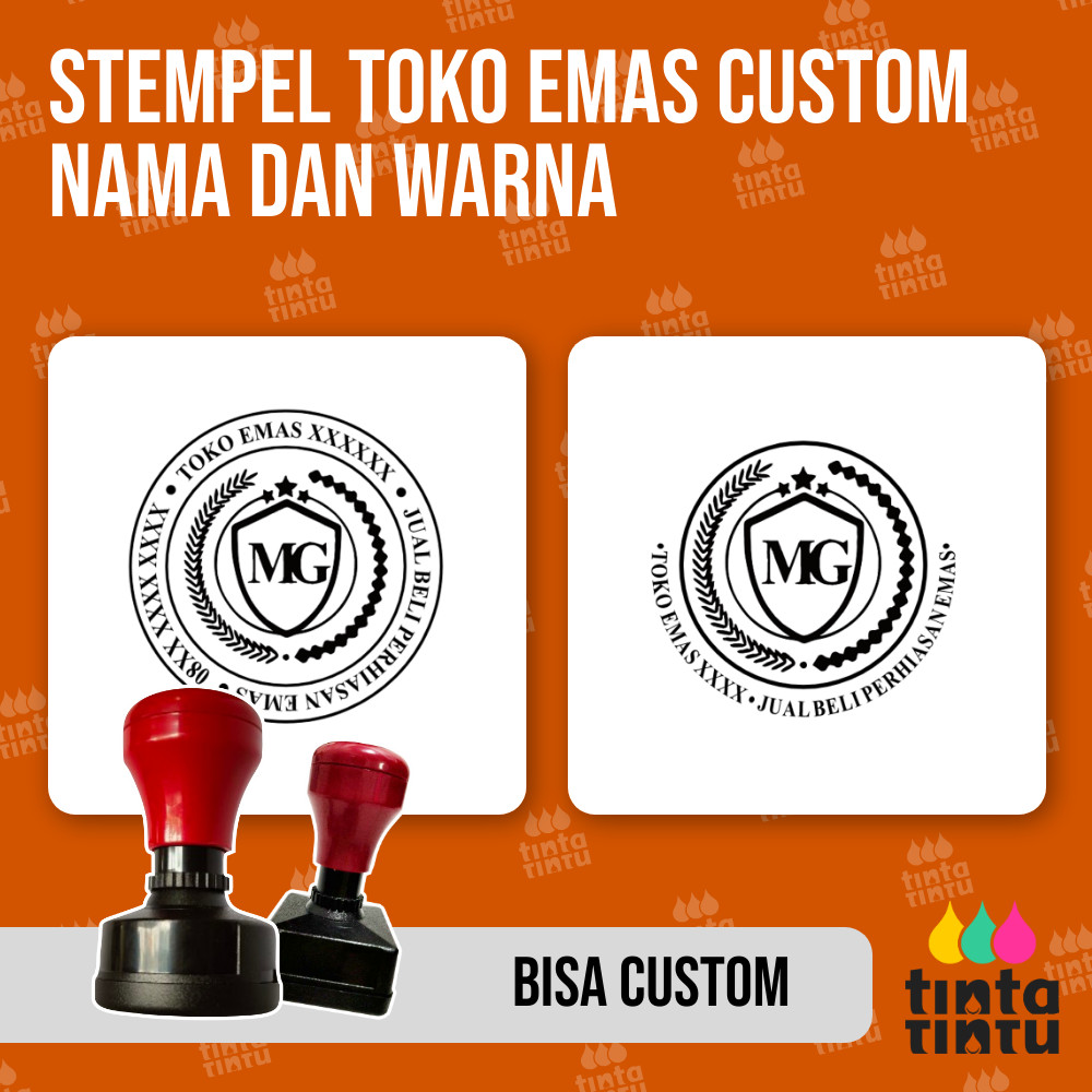 

Stempel Toko Emas Custom Nama dan Warna