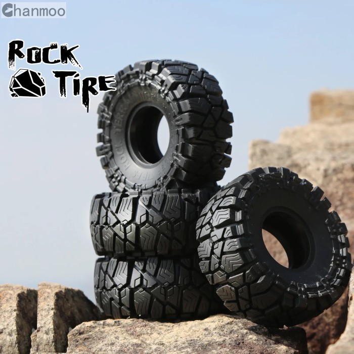 BAN RC 1.9 Crawler Tires 115*50mm Rock Rubber Tyre for 1/10 RC SCX10 RGT RC4WD TRX4