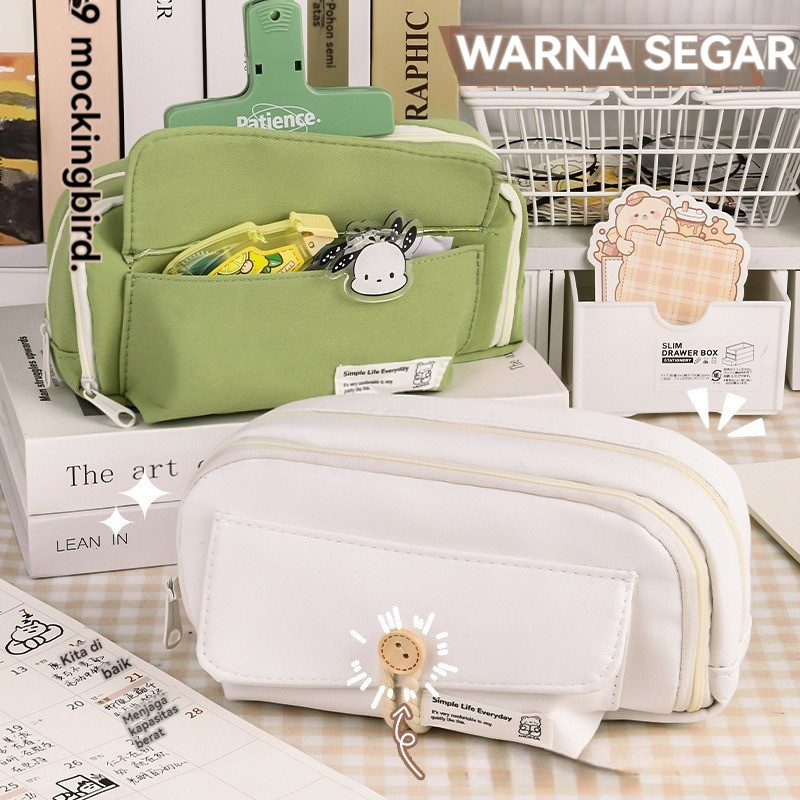 

Tas pensil berkapasitas besar Kasus alat tulis siswa universal Kasus pensil multifungsi