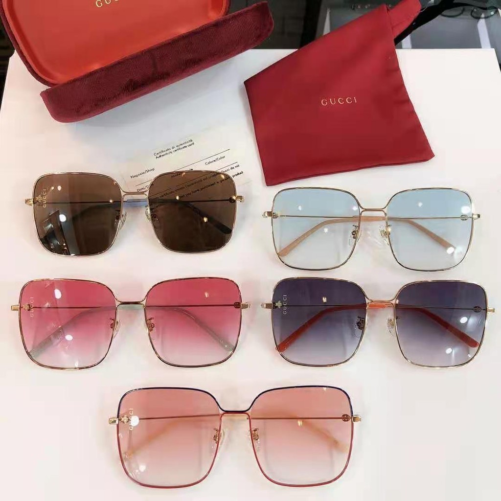 Original 2024 New Style Sunglasses for Men and Women Fashion baru Kacamata Hitam Model Gucci Untuk P