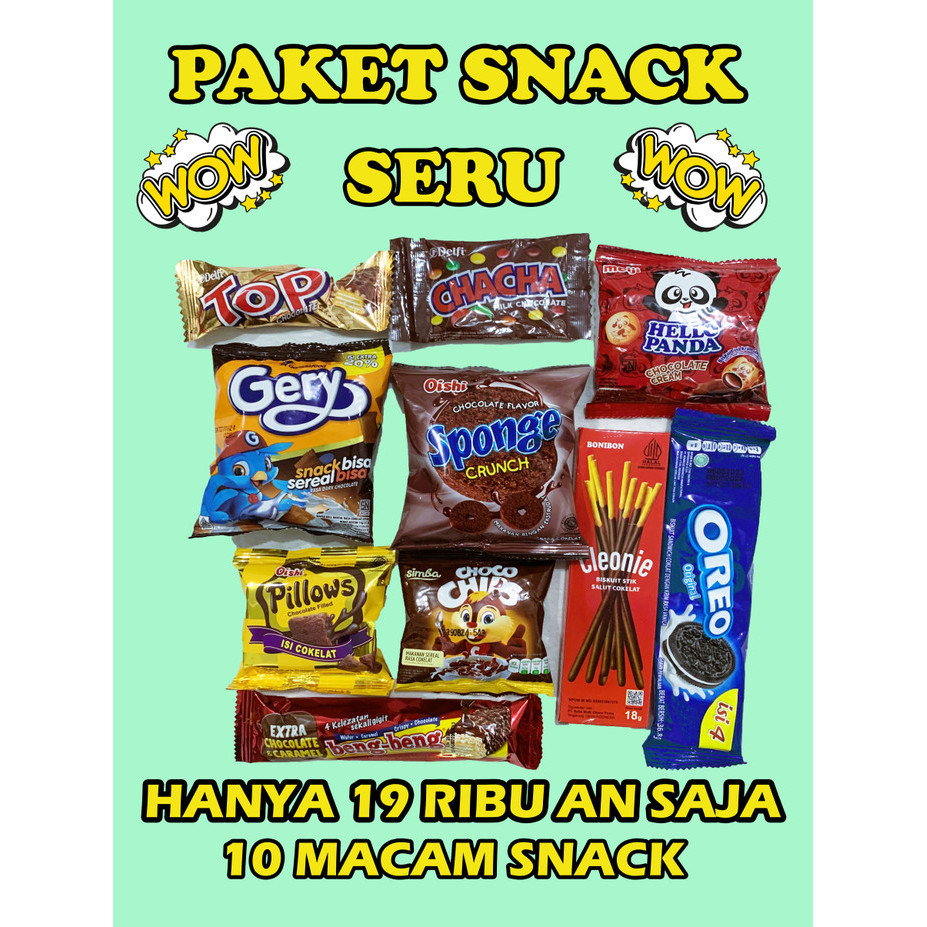 

PAKET SNACK SERU Super Enak