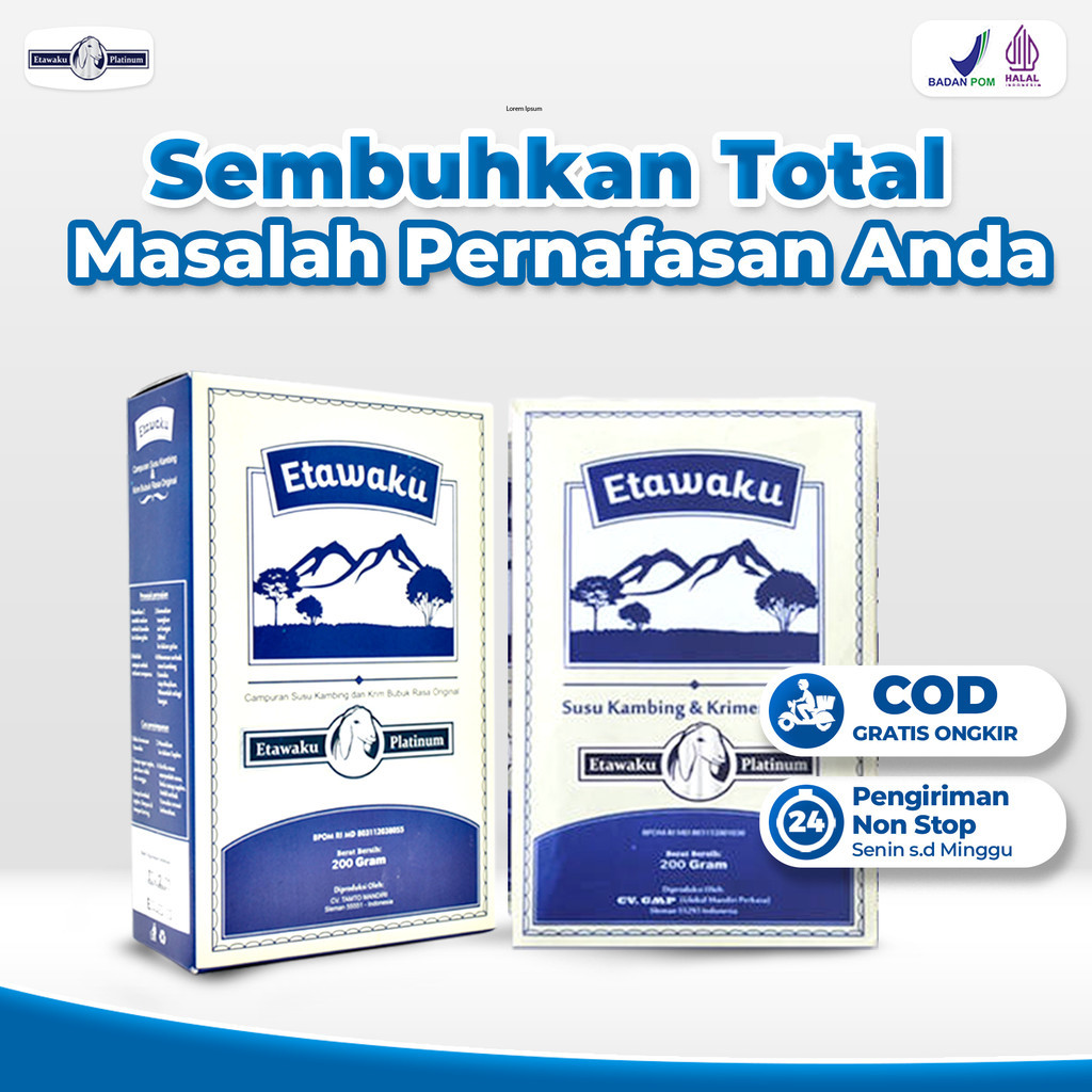 

Etawaku Platinum Susu Bubuk Kambing Etawa Asli Murni 200gr