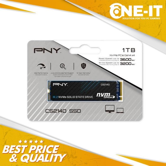 SSD PNY CS2140 M.2 NVMe 1TB 1 TB
