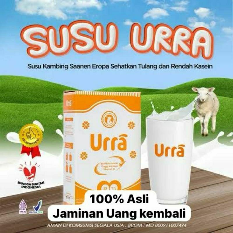 

3 Box Susu Urra Susu Kambing Penambah Berat Badan Anak 200gr Original