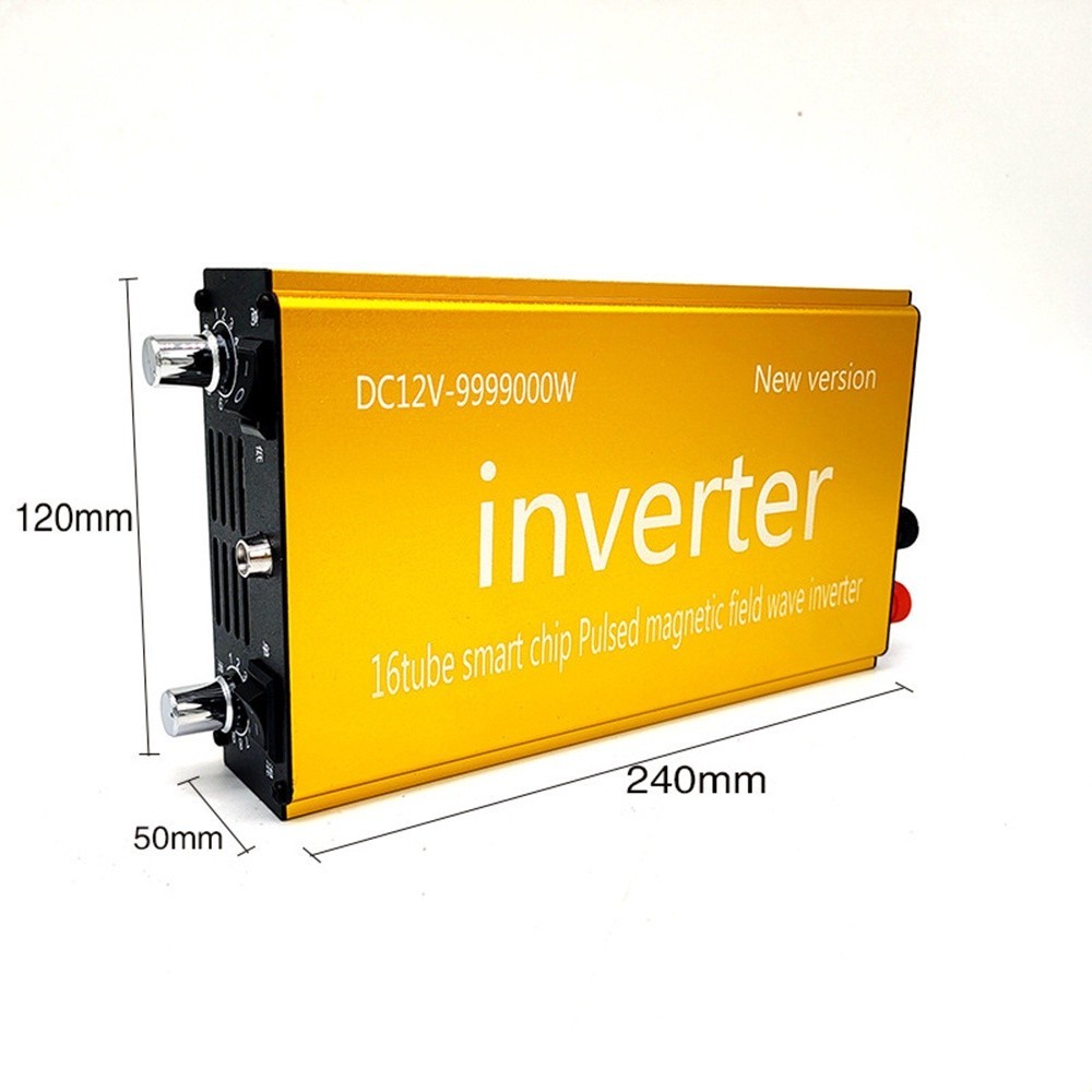 Inverter Daya Transformator 16 Tabung DC 12V ke AC 220V PSW Inverter Konverter Peningkatan Tegangan