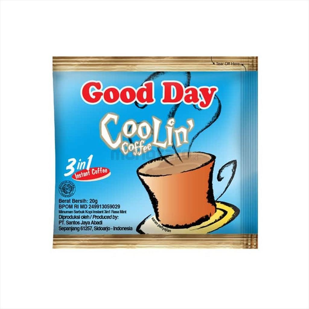 

Good Day Coolin 3 in 1 Kopi Instant [10 pcs / Renceng]
