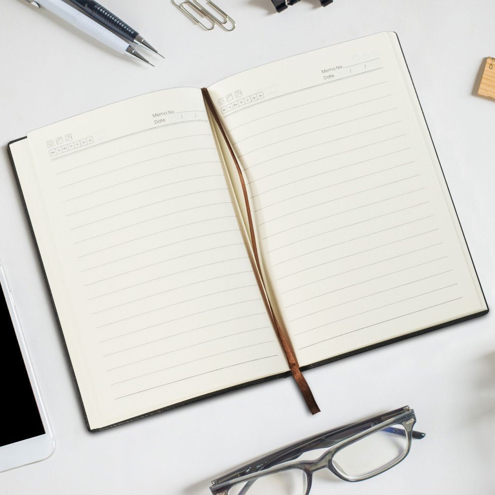 [Whispers] Buku Catatan Jurnal aesthetic A5 Super Tebal Diary 360 Halaman Cover Kulit Binder Anti