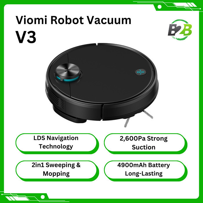 Viomi V3 Anti Virus Robot Vacuum Cleaner - Upgrade Viomi v2 Pro