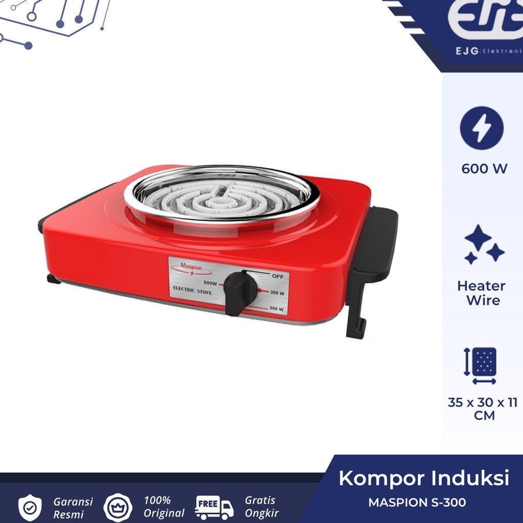 [BISA COD] MASPION S300 KOMPOR LISTRIK THERMOSTAT THERMOFUSE GARANSI RESMI