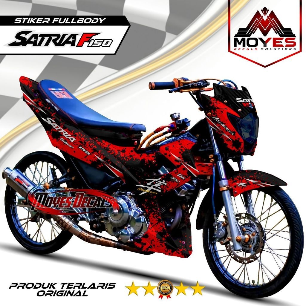 Decal Satria Fu 150 DOHC Fullbody Stiker Variasi Suzuki FU 150 Facelift Karbu Fullbody