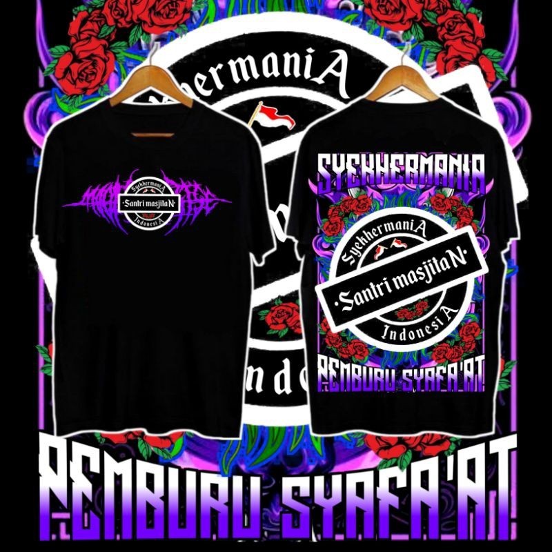 kaos distro syekhermania edisi terbaru viral / kaos sholawat / kaos MAFIA SHOLAWAT