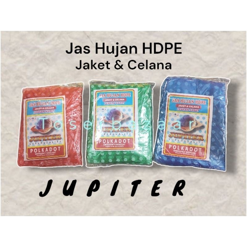 Jas Hujan Plastik JUPITER Mantel Hujan HDPE - Toserbazaar