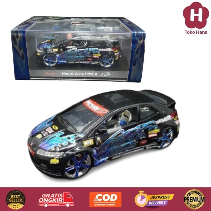 Diecast Mobil Saico Honda Civic Type.R 1:32 53000MB