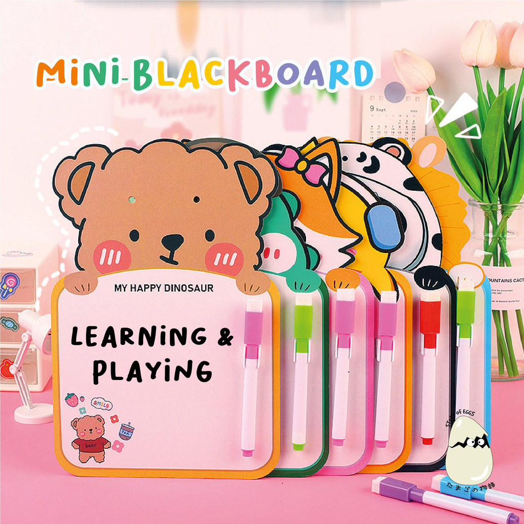 

Papan Tulis Mini Anak Karakter Lucu Anak Free Spidol Bisa Dihapus Dan Tali Gantung Black Board