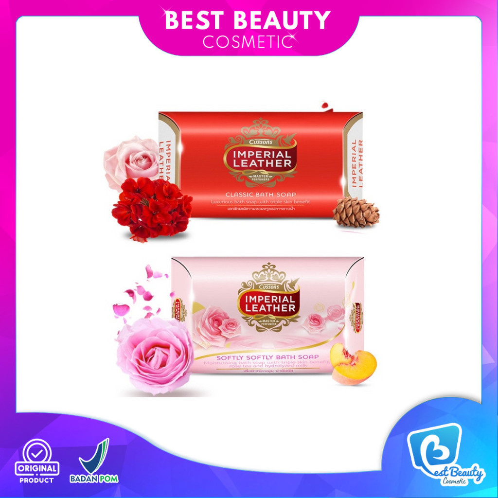 Sabun mandi IMPERIAL LEATHER 75gr - 100gr Family Soap IMPERIAL LEATHER | Best Beauty Cosmetic
