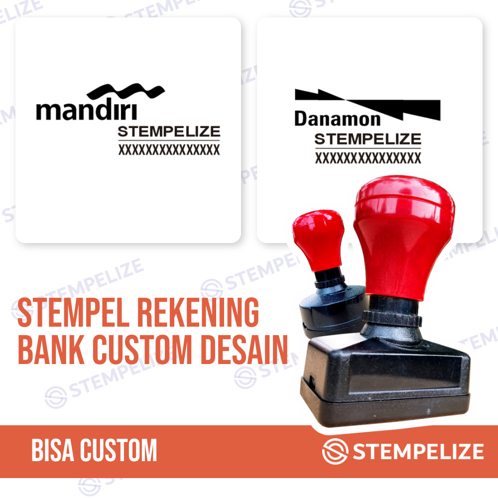 Stempel Rekening Bank Custom Desain