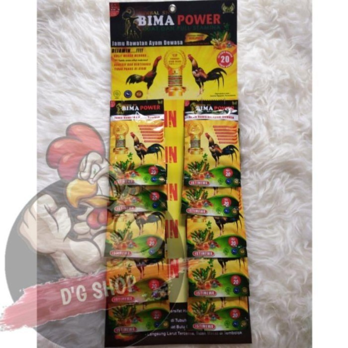 BIMA POWER 1 RENTENG Obat Jamu Ayam Bangkok Jago Aduan