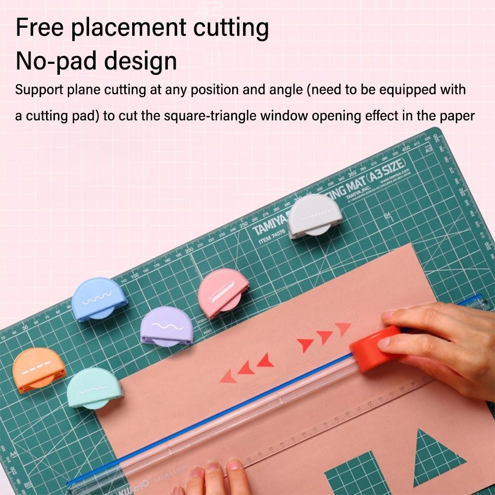 

Wtih 7 Types of Edges Paper Trimmer Professional Lightweight 7-in-1 Paper Cutter Multi-Function Photo Cutting Tool Home Office