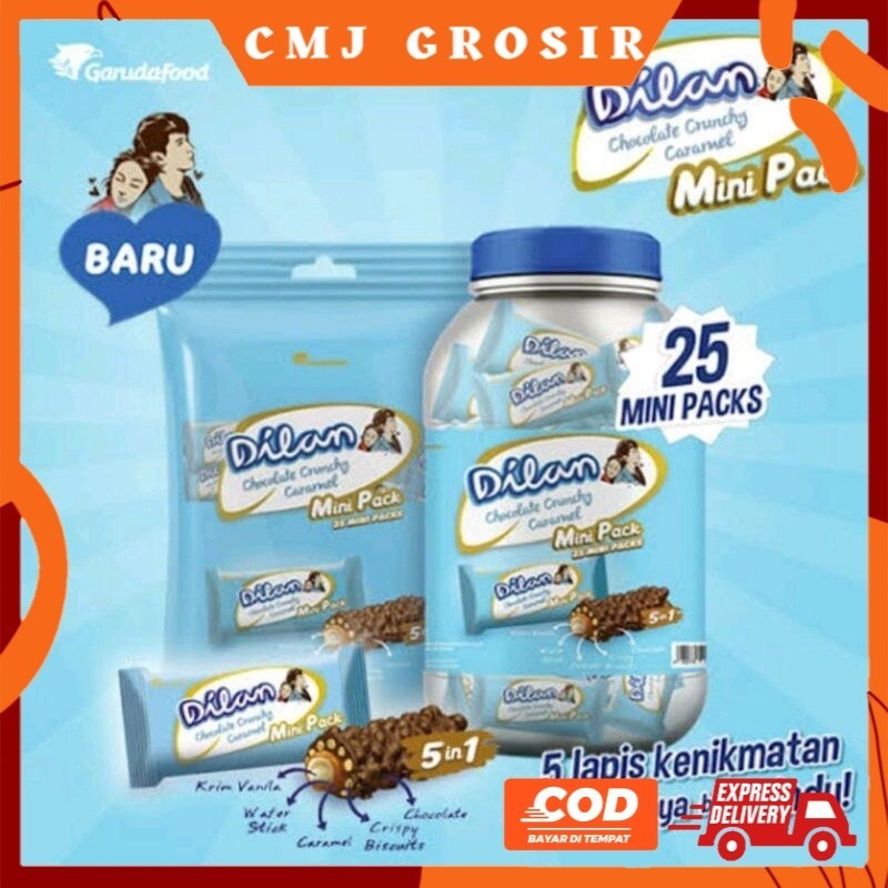 

PROMO DILAN TOPLES / REFILL Dilan Chocolate Crunchy Caramel - Netto 9.5gr isi 25 pcs 237.5 gram