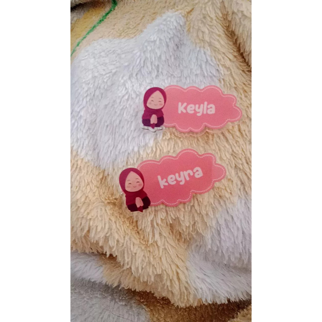 Nama Dada Akrilik Custom Nama | Name Tag Akrilik | Pin Akrilik Custom Nama
