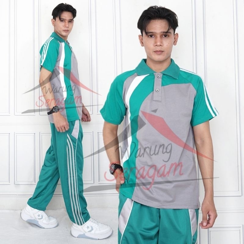 Set Olahraga Murah Pakaian Kekinian Jogging Sport / Baju Olahraga Pria Setelan Training Lengan Pende
