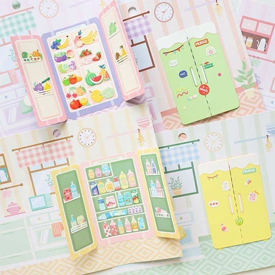 

Sticker DIY SET Menyusun Kulkas Deco Journal Stiker Lucu Eduaktif Decorative