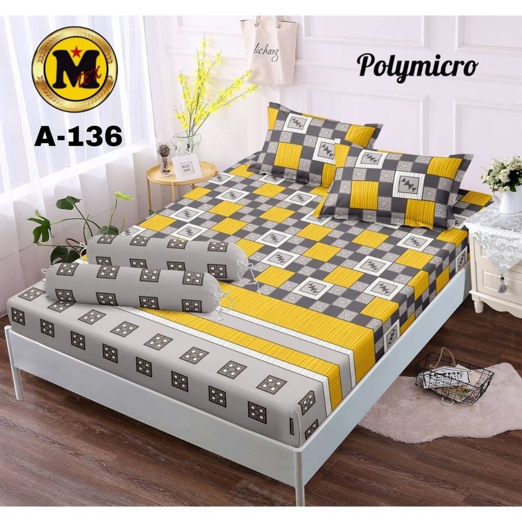 Sprei Kasur Set Sarung Bantal Dan Sarung Guling Motif Abstrak Viral UK 180 x 200 160x200 120x200 90x