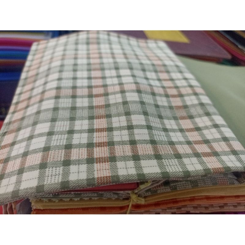 Kain kotak dan polos,dasar kain high twist clara,seragam sekolah dan kantor,No 2