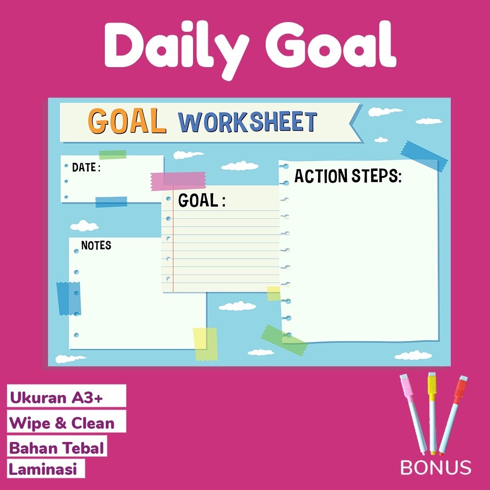 

Print24jam- Poster Daily Goal Mengatur Target Harian