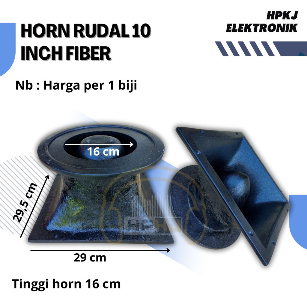 Horn Rudal 10" bahan fiber Horn middle rudal 10inch fiber