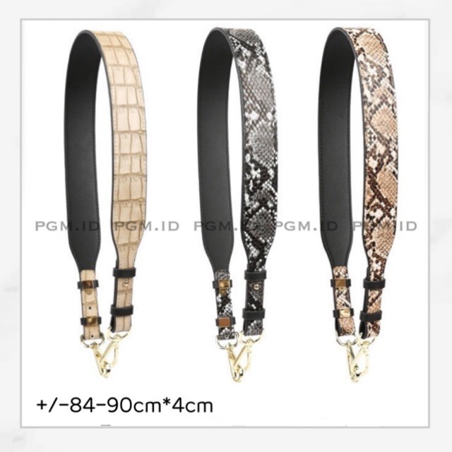 Aksesoris tas bag strap adjustable animal print phyton series #80