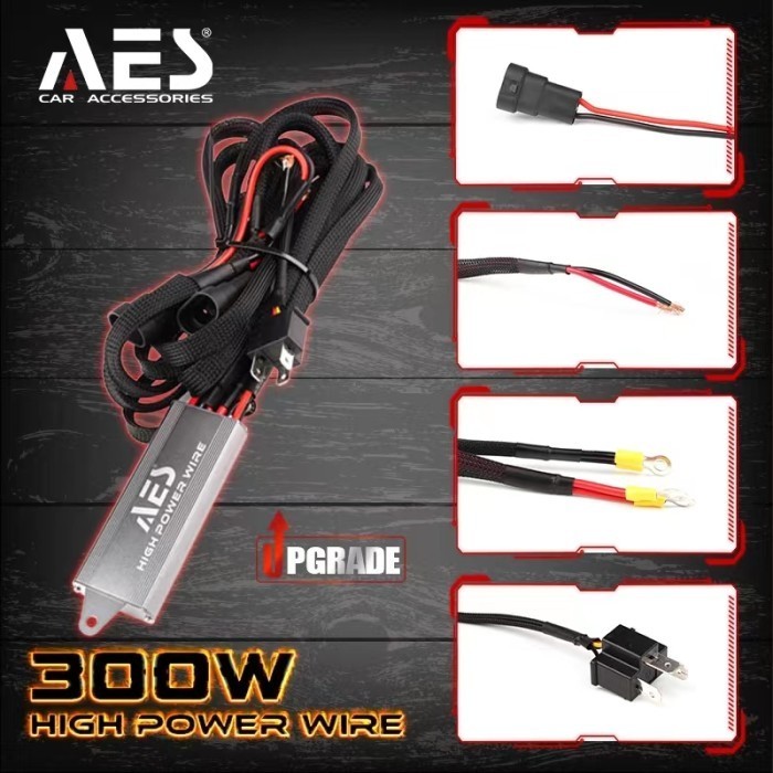 Kabel Relay Set High Power Premium Quality AES - SOCKET H4