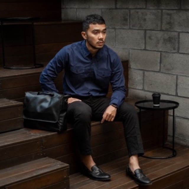 Reggo Kemeja Basic Double Pocket Vincent