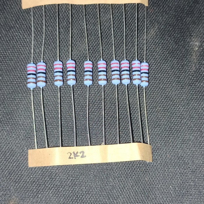 resistor 2k2 1 watt original japan 1w 2.2k kilo 1watt 2,2k metalfilm F