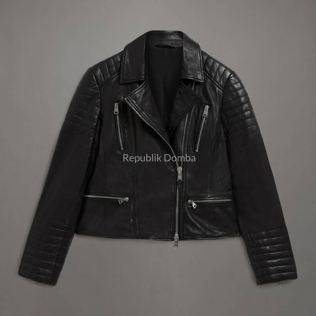 REPUBLIK DOMBA - Jaket Kulit Wanita Full Kulit Domba Asli Garut Kualitas Super Premium 100% Original