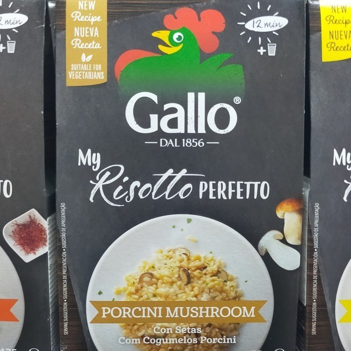 

Gallo Risotto perfetto porcini mushroom 175gr beras rice