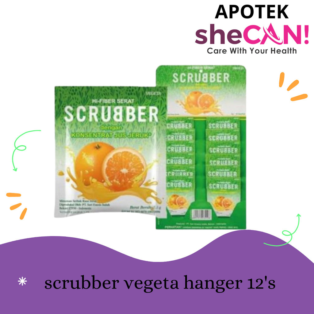 

Vegeta Scrubber Rasa Jeruk 7.1 Gram Hanger 12 Sachet