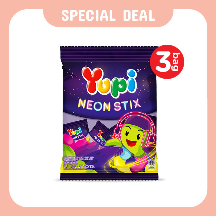 

Triple Bag Yupi Neon Stix