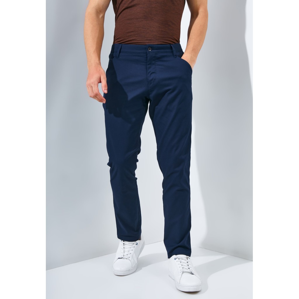 Jack Nicklaus Cougar Celana Panjang Pria Slim Fit Navy