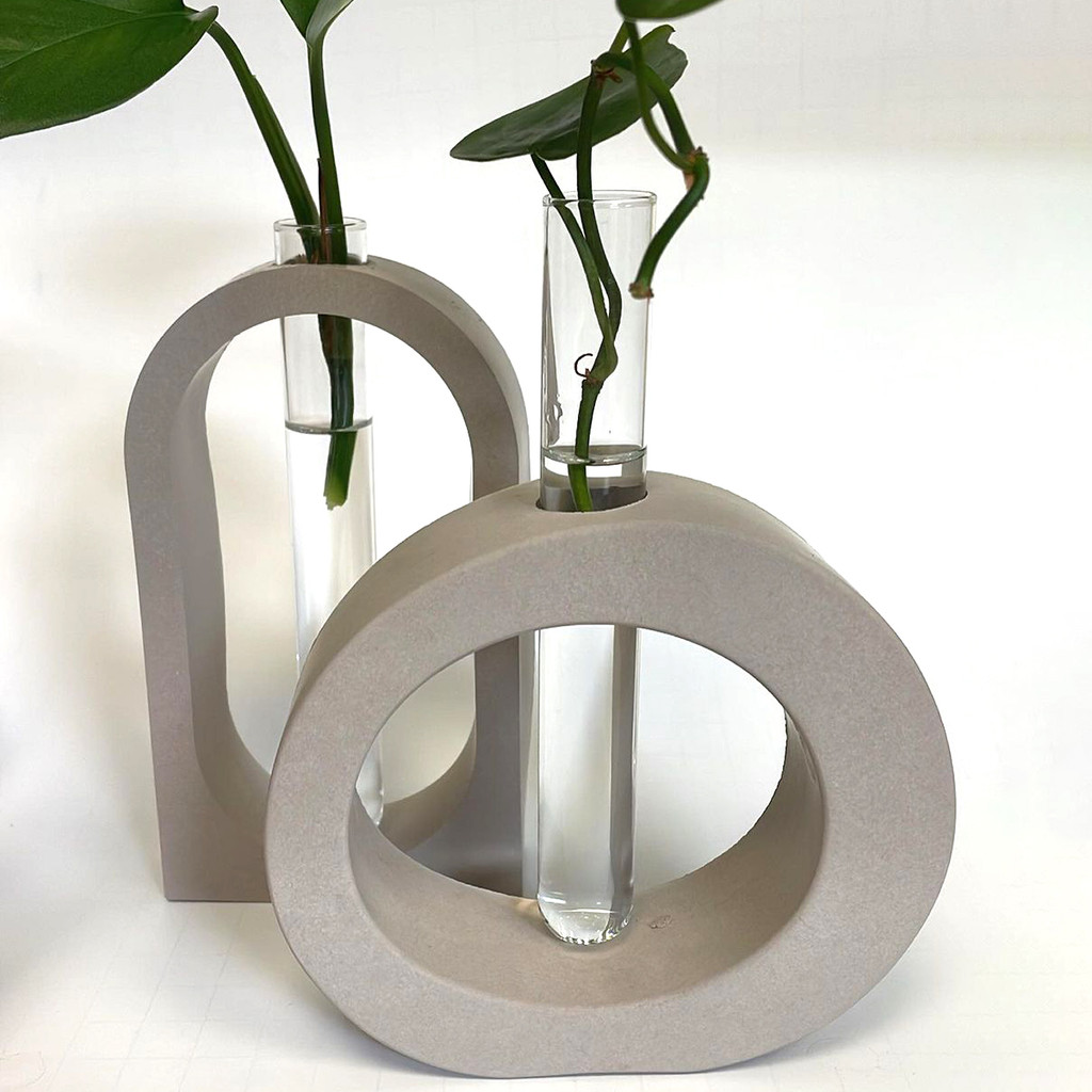 

Arched Round Hydroponic Gypsum Molds DIY Concrete Rectangular Plant Hydroponic Vase Resin Mold Home Decor Handicrafts Gifts