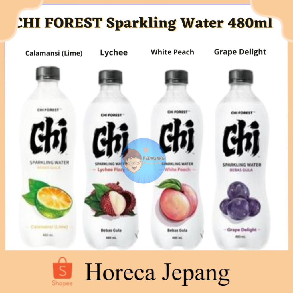 

Chi Forest Sparkling Water Air Soda 480 mL/ chi forest / Minuman Soda Bebas Gula Lychee Peach Grape & Lime Chi Forest Sparkling Water 480ml / Air soda bebas gula