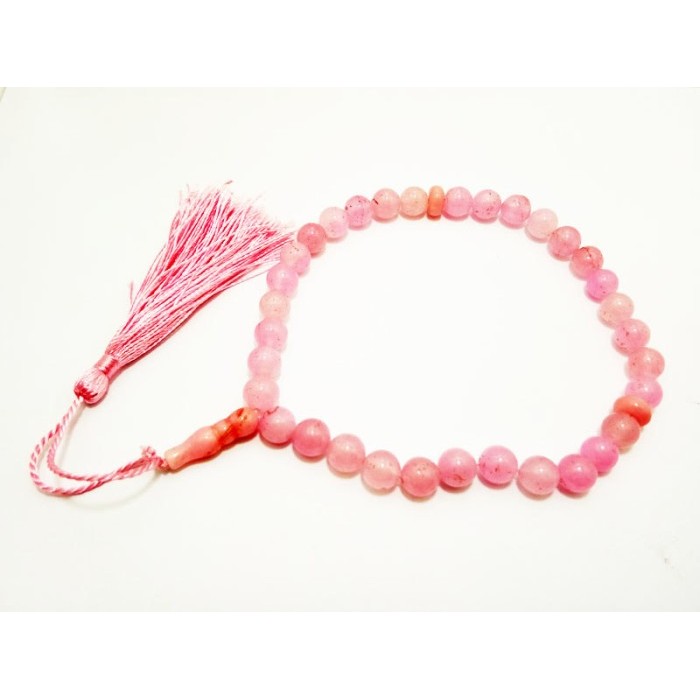 VeE Tasbih Terapi Kesehatan Batu Rose Quartz 33 Butir