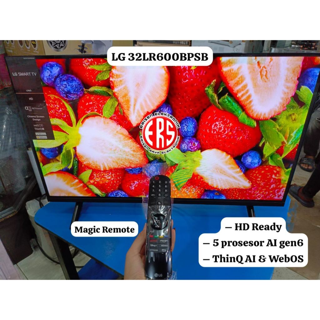 TV LED 32 INCH LG SMART TV 32LR600BPSB 32LR600 SMART TV YOUTUBE NETFLIX MAGIC REMOT