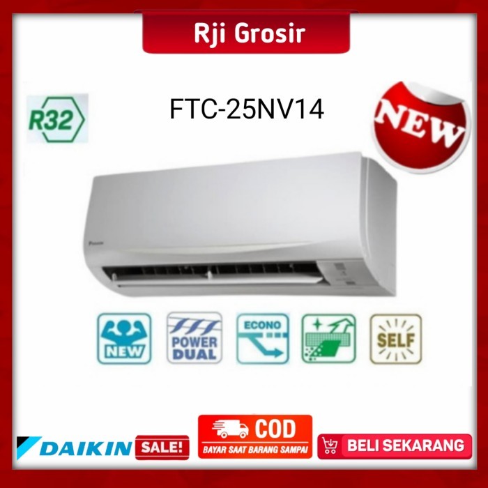 AC DAIKIN FTC 25 NV14 RC 1 PK R32 STANDARD THAILAND LOW WATT